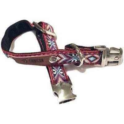 Finnigan Small Dog Collar: Personalised Engraving & Designer Fabrics