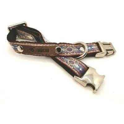 Finnigan Small Dog Collar: Personalised Engraving & Designer Fabrics